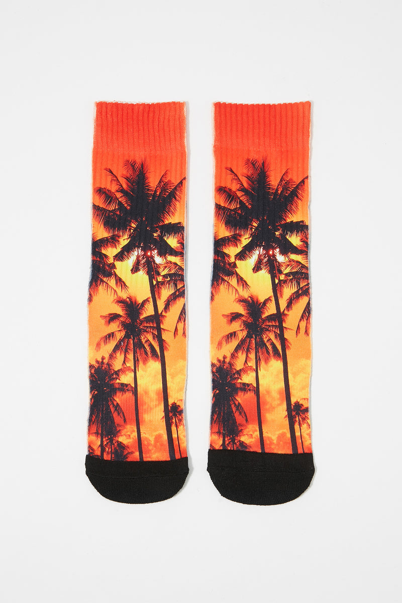 Zoo York Boys Sunset Sublimated Crew Socks