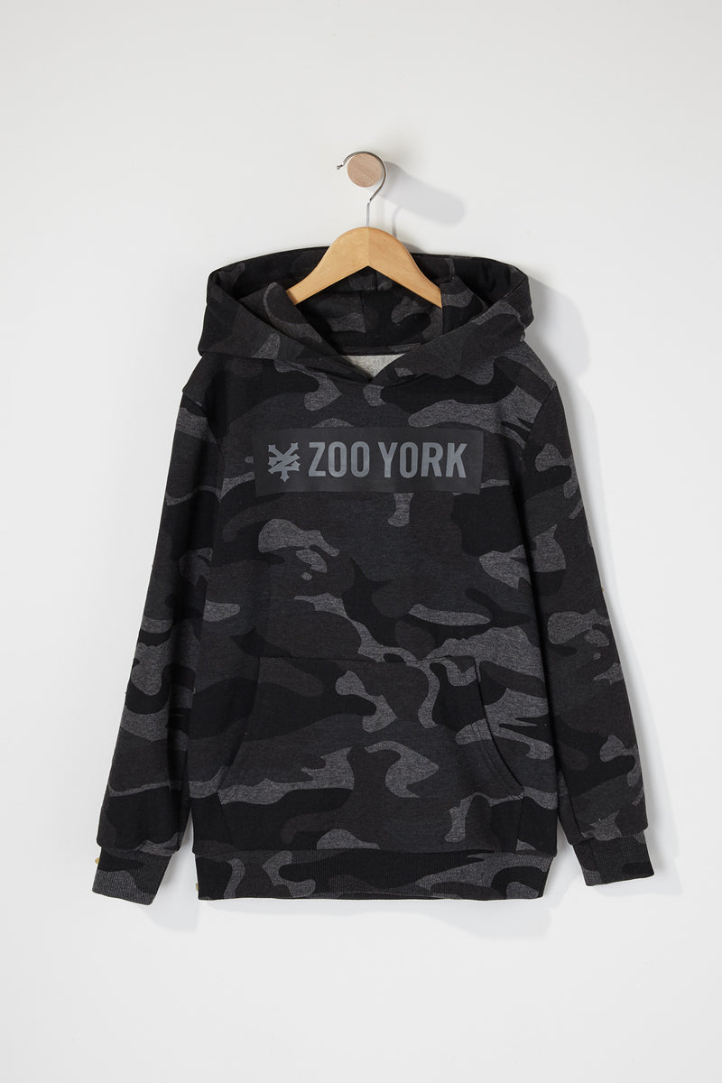 Zoo York Boys Camo Box Logo Hoodie