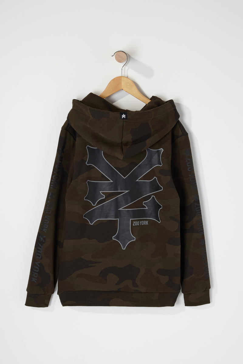 Zoo York Boys Camo Box Logo Hoodie