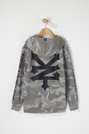 Zoo York Boys Camo Box Logo Hoodie