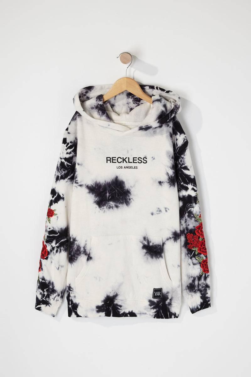 Young & Reckless Boys Tie-Dye and Roses Hoodie