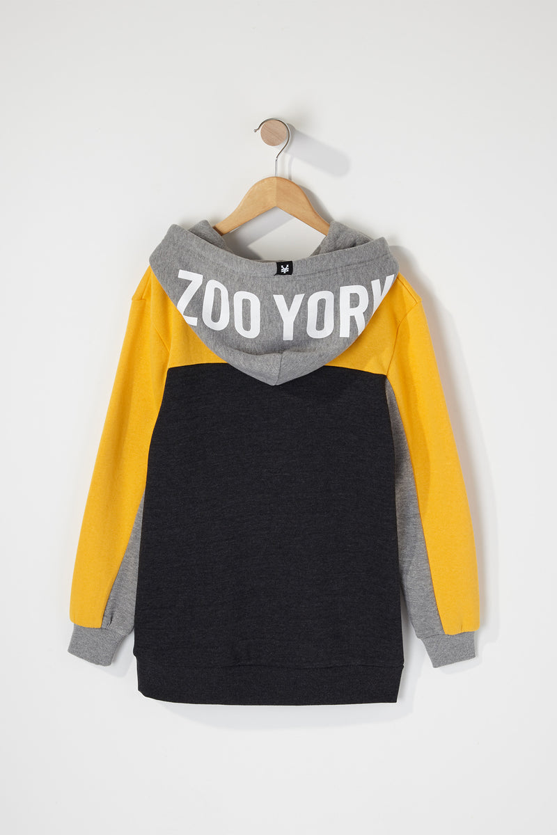 Zoo York Boys Colour Block Popover Hoodie