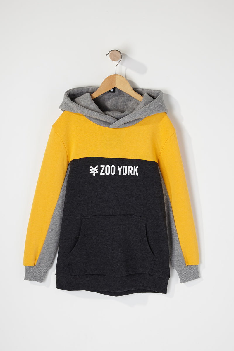 Zoo York Boys Colour Block Popover Hoodie