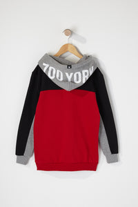 Zoo York Boys Colour Block Popover Hoodie