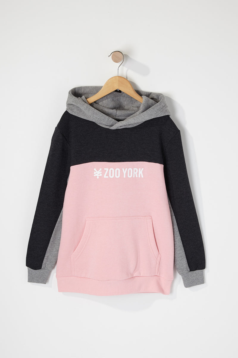 Zoo York Boys Colour Block Popover Hoodie