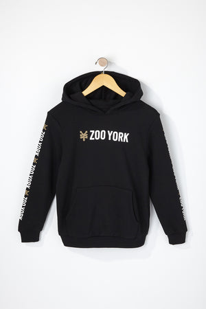 Zoo York Boys Solid Box Logo Popover Hoodie