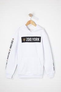 Zoo York Boys Solid Box Logo Popover Hoodie