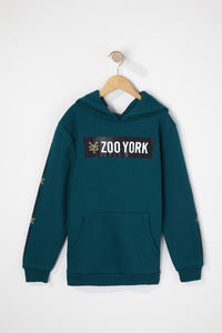 Zoo York Boys Solid Box Logo Popover Hoodie