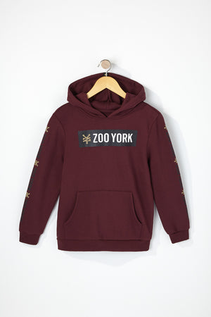 Zoo York Boys Solid Box Logo Popover Hoodie