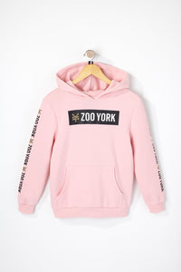 Zoo York Boys Solid Box Logo Popover Hoodie