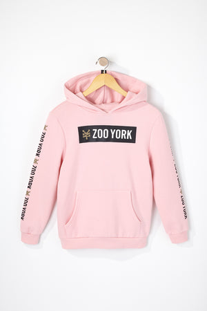 Zoo York Boys Solid Box Logo Popover Hoodie