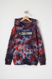 Zoo York Boys Classic Box Logo Tie-Dye Hoodie