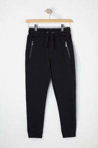 West49 Boys Solid Zip-Up Joggers