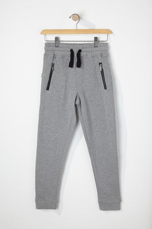 West49 Boys Solid Zip-Up Joggers