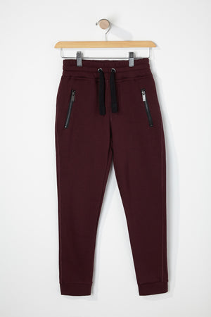 West49 Boys Solid Zip-Up Joggers