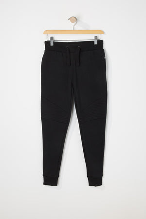 West49 Boys Solid Moto Jogger