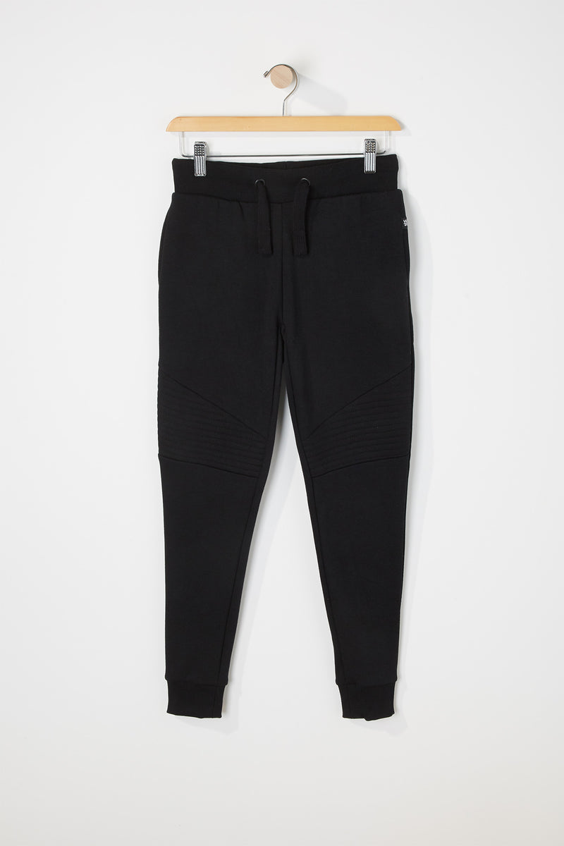 West49 Boys Solid Moto Jogger