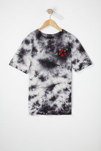 Young & Reckless Boys Embroidered Rose Tie-Dye T-Shirt