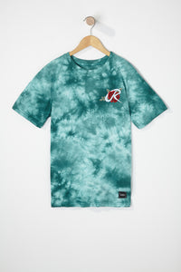 Young & Reckless Boys Embroidered Rose Tie-Dye T-Shirt