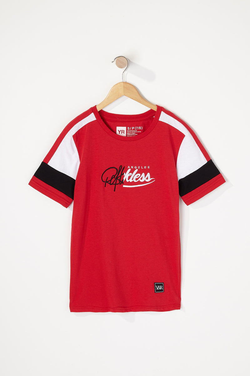 Young & Reckless Boys Embroidered Logo T-Shirt