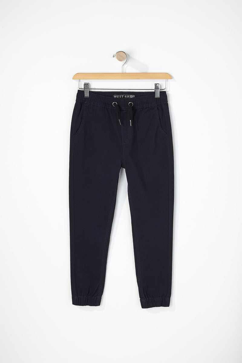 West49 Boys Solid Twill Basic Jogger