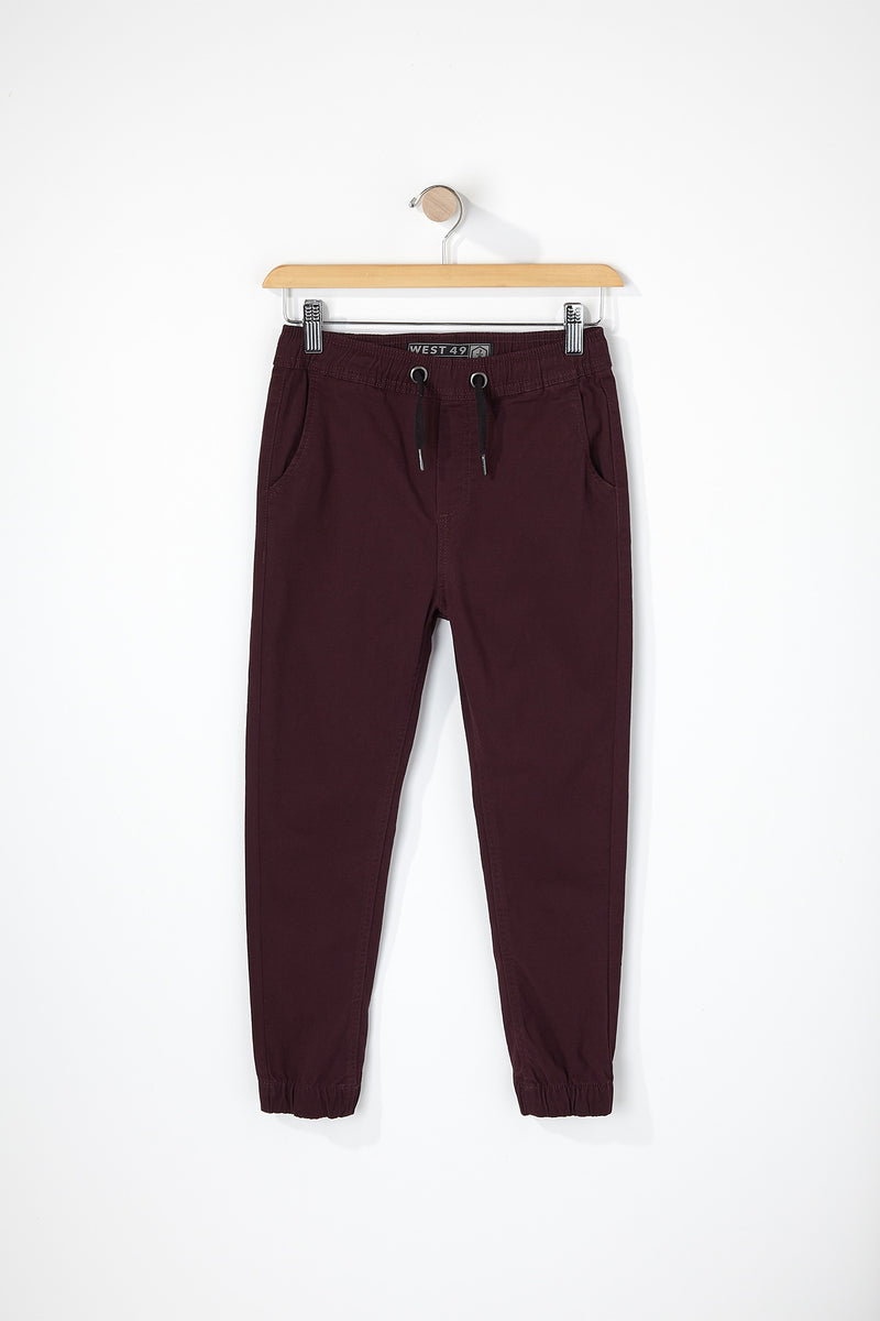 West49 Boys Solid Twill Basic Jogger