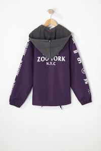 Zoo York Mens Hooded Windbreaker