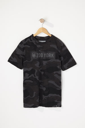 Zoo York Boys Camo Box Logo T-Shirt