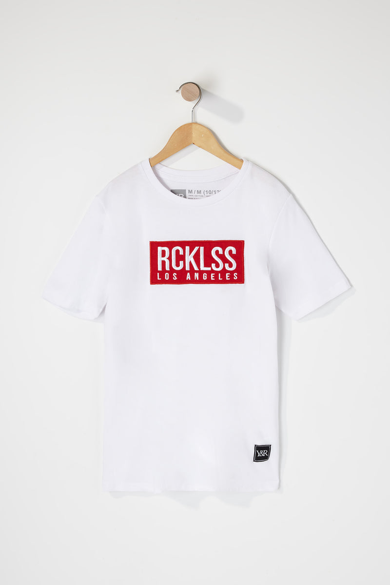 Young & Reckless Boys Patch Logo T-Shirt