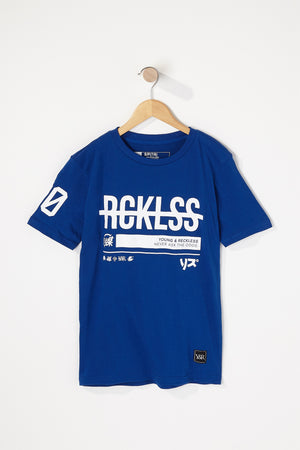 Young & Reckless Boys Strike-Through Logo T-Shirt