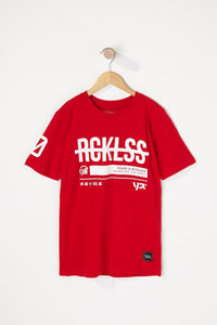 Young & Reckless Boys Strike-Through Logo T-Shirt