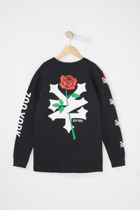 Zoo York Boys Rose Logo Long Sleeve T-Shirt