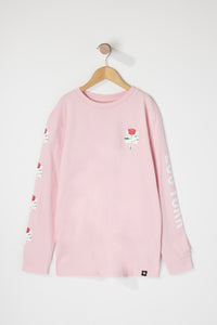 Zoo York Boys Rose Logo Long Sleeve T-Shirt