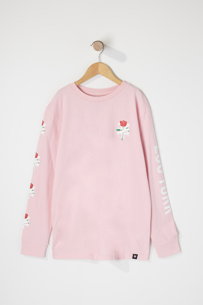 Zoo York Boys Rose Logo Long Sleeve T-Shirt