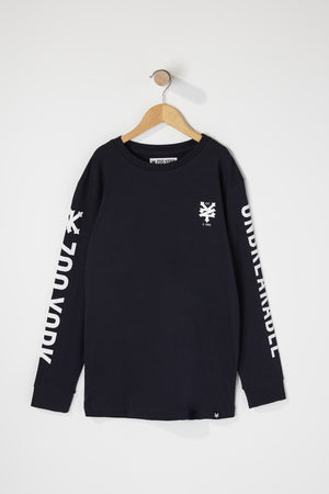 Zoo York Boys Unbreakable Logo Long Sleeve T-Shirt