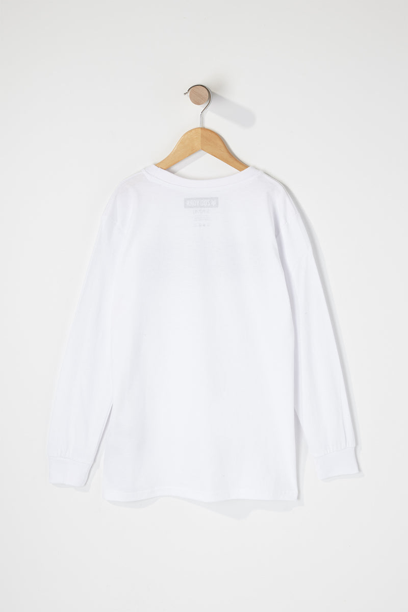 Zoo York Boys Black Box Logo Long Sleeve T-Shirt