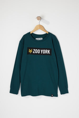 Zoo York Boys Black Box Logo Long Sleeve T-Shirt