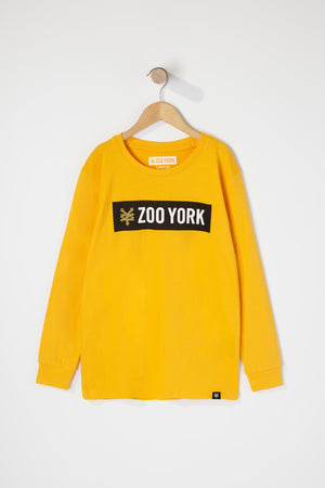 Zoo York Boys Black Box Logo Long Sleeve T-Shirt