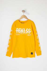 Young & Reckless Boys Strike-Through Logo Long Sleeve Shirt