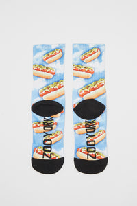 Zoo York Mens Hot Dog Sublimated Crew Socks