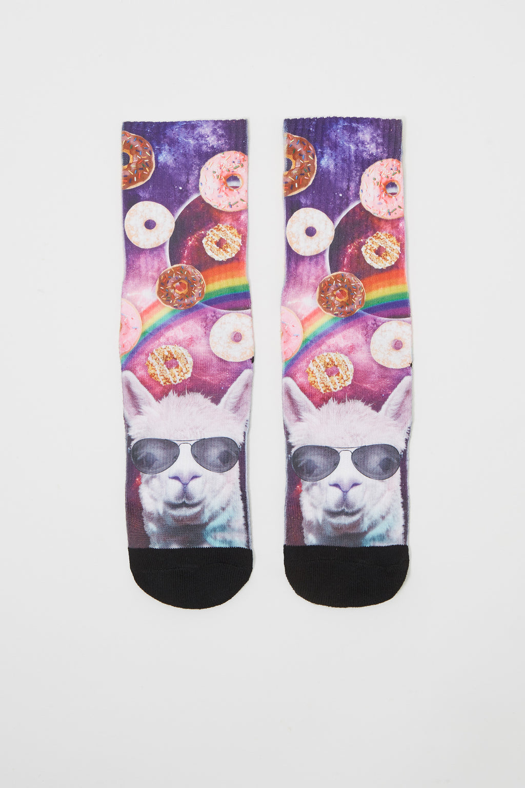 Zoo York Mens Space Llama Sublimated Crew Socks