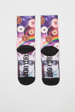 Zoo York Mens Space Llama Sublimated Crew Socks