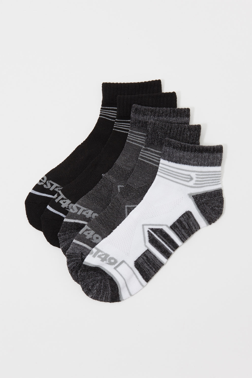 West49 Boys 5-Pack Performance Quarter Socks