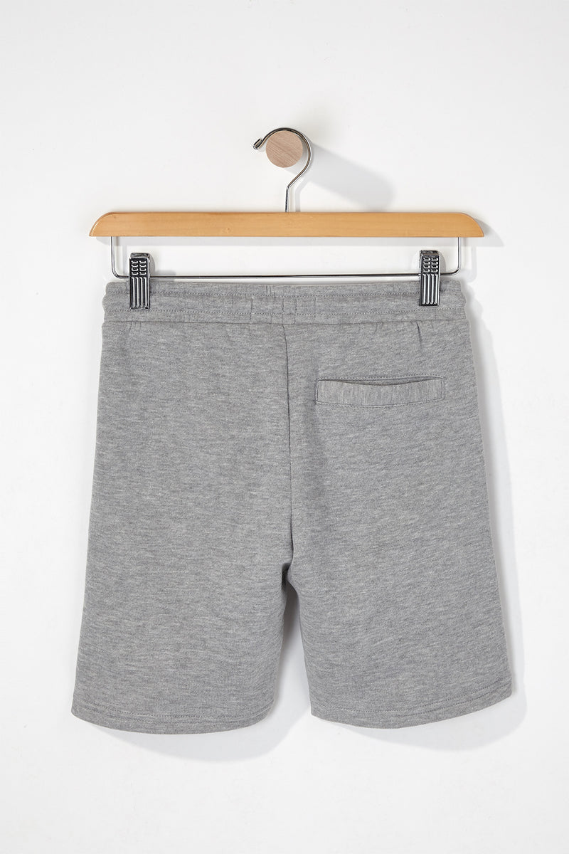 Boys Side Stripe Fleece Shorts