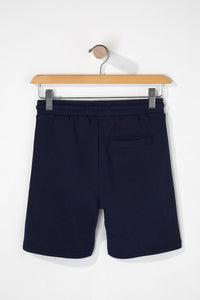 Boys Side Stripe Fleece Shorts