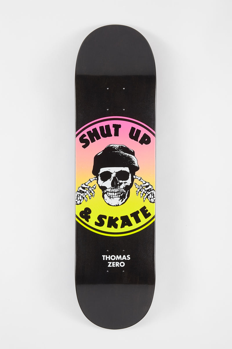 Zero Shut Up N Skate Skateboard Deck 8.25"