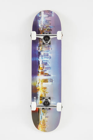 Zoo York Night Skyline Skateboard 7.5"