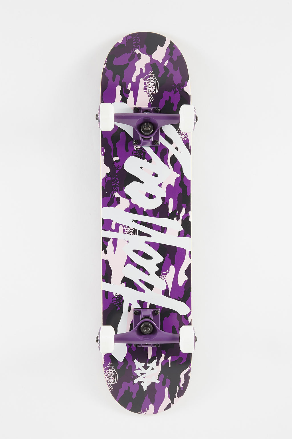 Zoo York Purple Camo Tag Skateboard - 7.5"