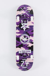 Zoo York Purple Camo Skateboard 8.25"