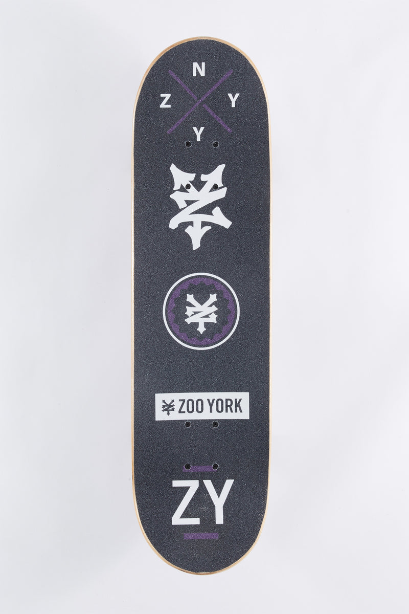 Zoo York Purple Camo Skateboard 8.25"